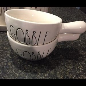 Gobble Rae Dunn Bowls w/ Handles 🆕